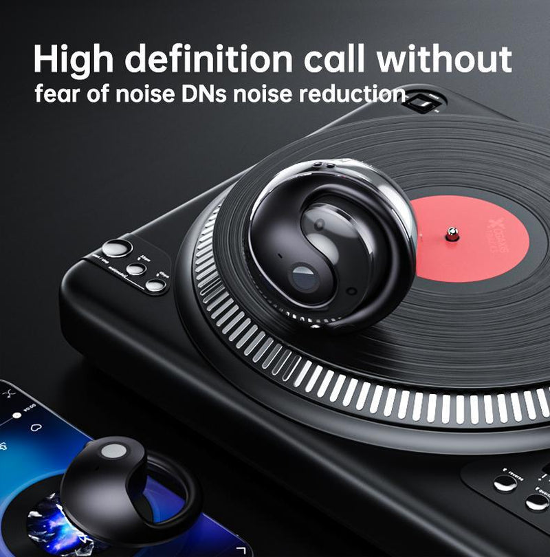 1Pcs Earbuds, Bass Stereo Sound, Open-Ear Style, HD Voice with Smart Noise Reduction, Sports Headset with Wireless Charging Case, for Running & Workout