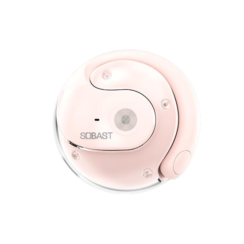 1Pcs Earbuds, Bass Stereo Sound, Open-Ear Style, HD Voice with Smart Noise Reduction, Sports Headset with Wireless Charging Case, for Running & Workout