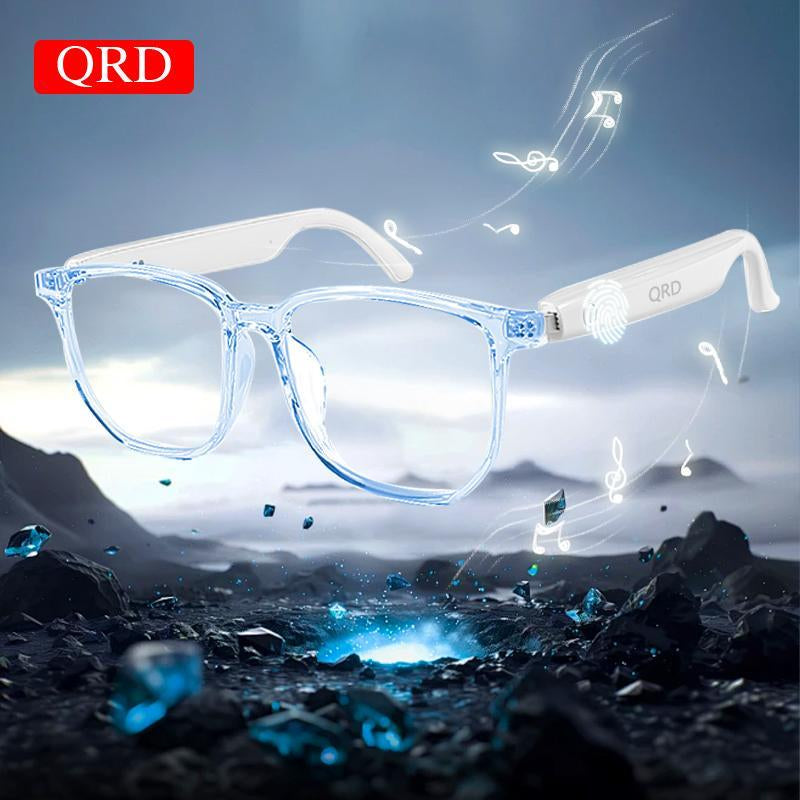 Smart Glasses, Multifunctional Anti-Blue Light Glasses, Touch Control Wireless Glasses for Women, Bluetooth-Compatible Smart Glasses for Men & Women, Stocking Fillers Gift