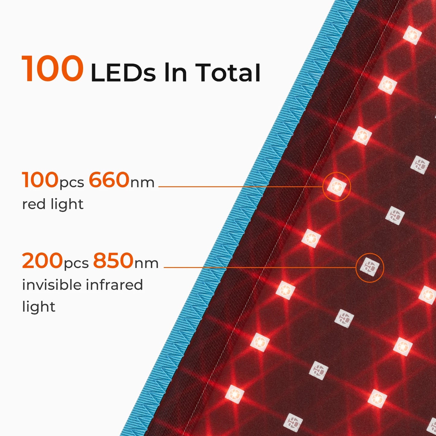 Red Light Health Care Belt 100 LED Infrared Lamp Red Light Therapy Massage Machine for Body Belt Back Waist Heating