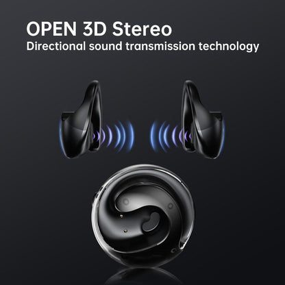 1Pcs Earbuds, Bass Stereo Sound, Open-Ear Style, HD Voice with Smart Noise Reduction, Sports Headset with Wireless Charging Case, for Running & Workout